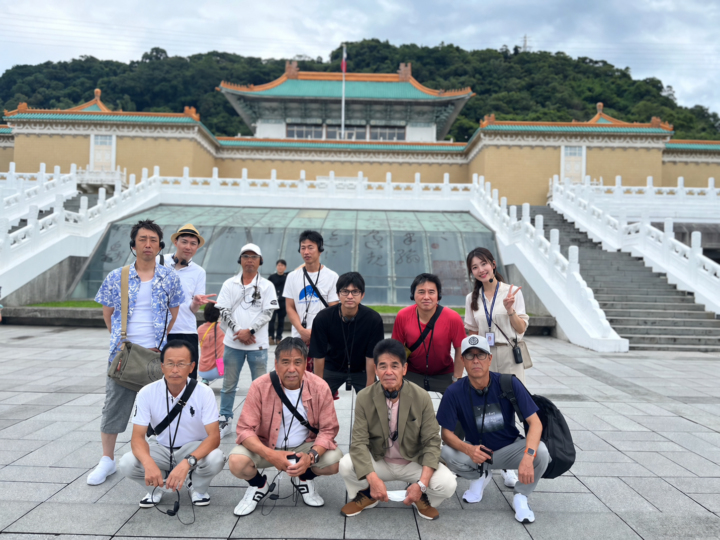社員旅行で撮影した河本電気の集合写真